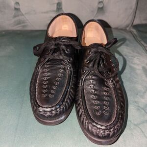 Softspots Size 10M Black Lace Up Comfort Shoes